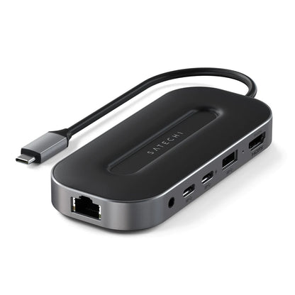 Hub multiport Satechi USB-C Alu avec HDMI 8K + Ethernet 2,5 Gbs